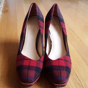 Cole Haan Chelsea Double Platform Pump, Plaid